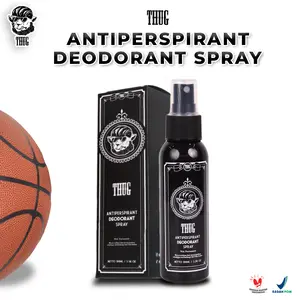 Thug 1 Botol Deodorant Spray 100ml Antiperspirant Bebas Bau & Basah Ketek Lebih Cerah dengan Niacinamide Tidak Kuning di Baju Tidak Lengket