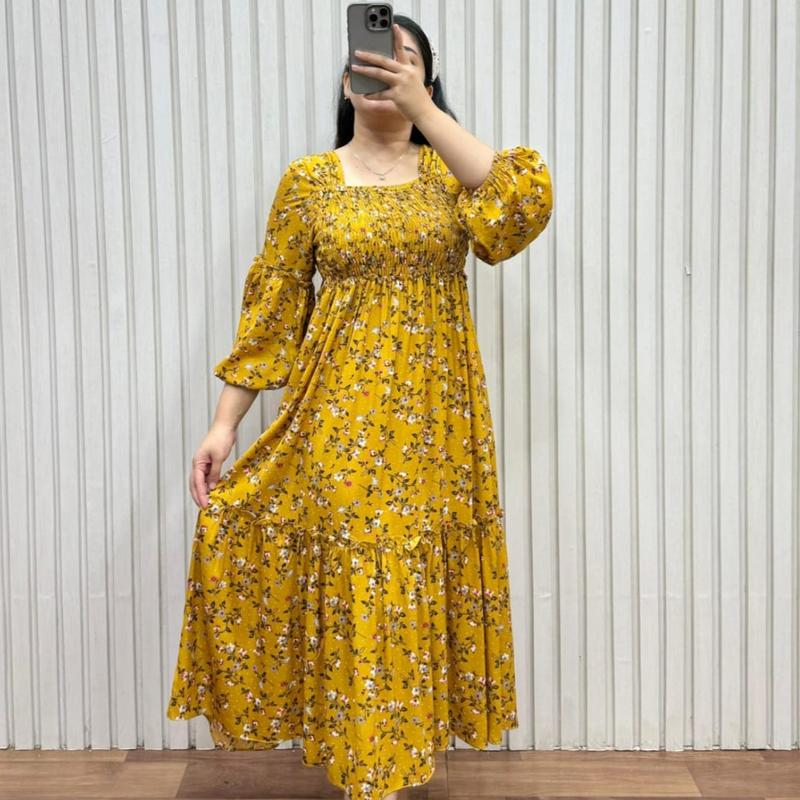 DASTER ANNISA DRESS KEKINIAN TERBARU RAYON  PREMIUM 1