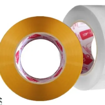 Lakban Bening 90Yard Isolasi selotip clear tape 45MM x 60Meter full=(141g) Daya Lengket kuat lakban coklat Fragile Karton 1