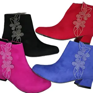 iT-C sepatu boot anak variasi bunga mutiara sz26-35 Fashion