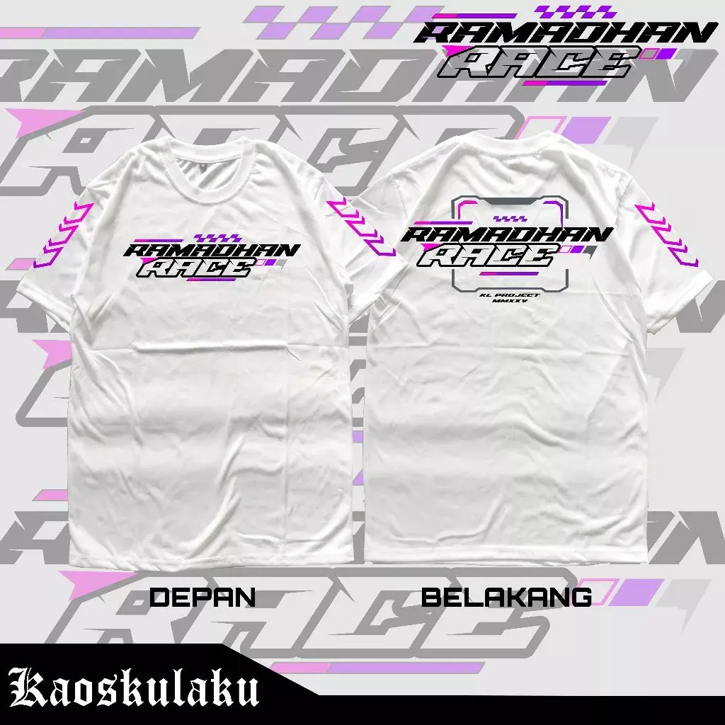Baju Kaos Ramadhan Race dengan Motif Unik