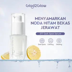 [BPOM] GLAD2GLOW Serum 377 Dark Spot Yuja Symwhite-Atasi Noda Hitam Bekas Jerawat, PIE, PIH, Kulit Kusam, Tekstur Ringan, Cepat Meresap, Aman untuk Pagi & Malam，Wajah Pencerah Essence Mencerahkan Hitam Kusam Memudarkan Glowing Brighten whitening