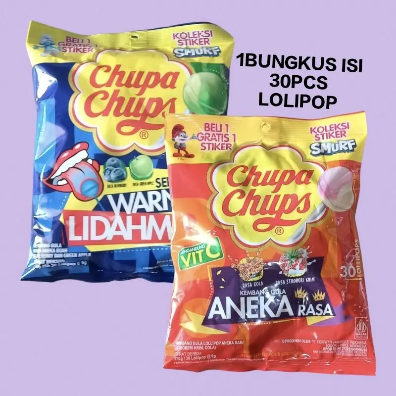 CHUPA CHUPS LOLIPOP 1BKS ISI 30 HALAL Exp 0