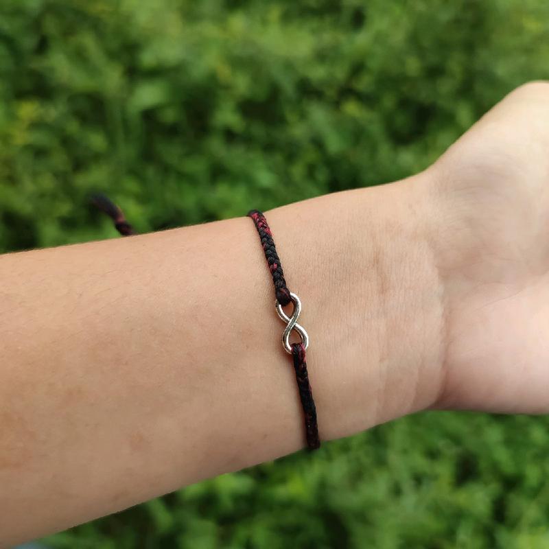 Nona Moon | Gelang Couple Infinity (Black-Red) Bracelets | Couple, Love, Soulmate 1