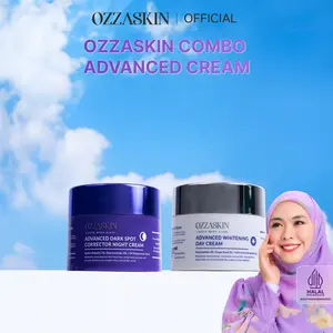 Ozzaskin Combo Advanced Whitening Treatment by Oki Setiana Dewi (Advanced Day Cream & Advanced Dark Spot Corrector Night Cream) Mengandung 6% Niacinamide & 2% Alpha Arbutin, WhiteTen Brightening, Membantu Mengurangi Flek Hitam, Mencerahkan, Melembapkan