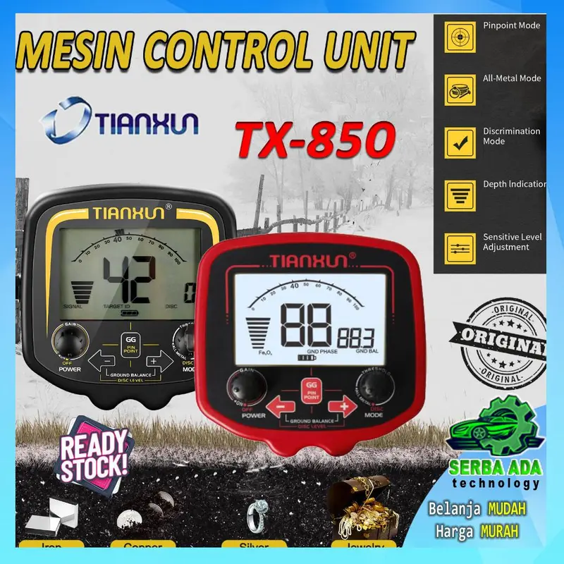 Main Unit TX 850 - Control Unit TX-850 - Mesin TX850 - Metal Detector Sparepart Suku Cadang Logam 0