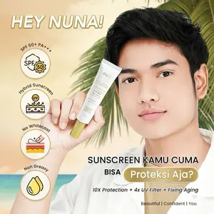 B ERL SUNSCREEN (HEY NUNA UV DAY CARE SUNSCREEN) Facial Wajah Sunblock Pencerah
