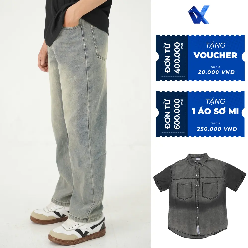 HAVEN'S | QUẦN JEAN WASH MÀU VINTAGE HAVEN'S 03# Menswear Nam