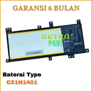 BATERAI BATTRE TYPE A455L X455L A455LN K455LF A455LD SERIES C21N1401 - CETRO