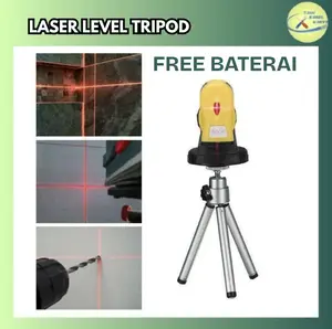 LASER LEVELER LEVELING 360 ALAT UKUR PRESISI KAKI TRIPOD VERTIKAL HORIZONTAL TUKANG PROYEK BANGUNAN