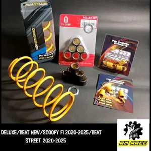 PAKET KIRIAN BEAT DELUXE BEAT NEW BEAT STREET GENIO SCOOPY FI 2020 2021 2022 22 PER KAMPAS GANDA 1500 RPM ROLER RACING