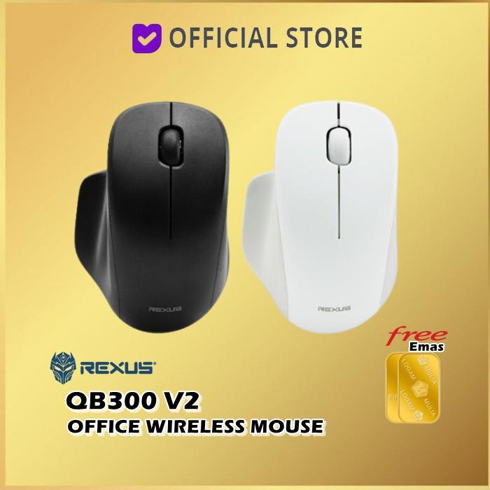 Gambar Rexus QB300 V2 OFFICE WIRELESS MOUSE QB-300 - Black dari Dunia Mas Computer Kota Administrasi Jakarta Barat Tokopedia