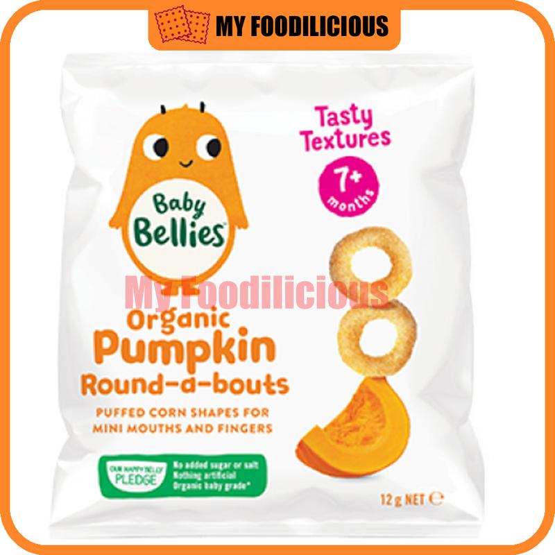 Little Bellies Organic Baby Puff Round A Bouts Healthy Snack Rice Cereal Food Superfood Fiddlesticks 7M Snek Bayi 12g 6