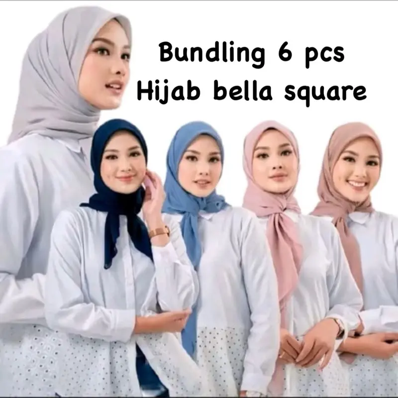 BUNDLING 6 PCS BELLA SQUARE ANTI LETOY BEBAS PILIH WARNA