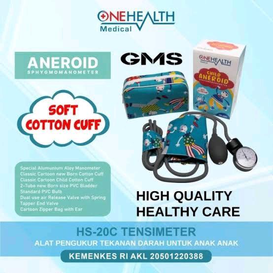 Original Termurah | Tensimeter Aneroid Anak Onehealth HS-20C Kualitas Bagus