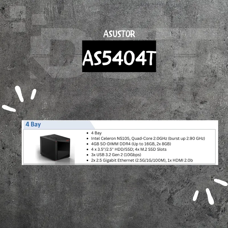 ASUSTOR NAS AS5404T (4 BAY) - SOLUSI PENYIMPANAN DATA TERPUSAT 2