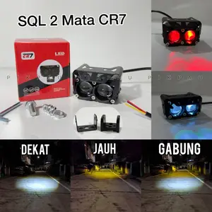 Lampu Tembak Sorot Laser 2 Mata High Low
