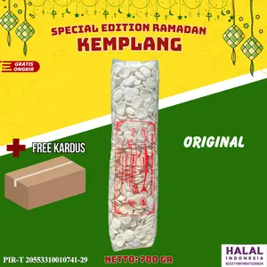 1 BAL KEMPLANG UDANG IKAN RASA ORIGINAL Snack Food Keripik Cemilan Kering Asin Makanan Camilan Toples