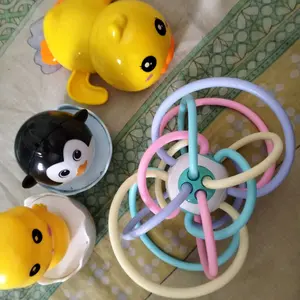 BAMBINO Mainan mandi anak bayi mainan Bebek Bajak Laut bath toys /puter manual gitu /bisa mondar murah juga Hitam Kuning Putih Baby Newborn Infant Toddler Girls Boys Soft mainan  keran mainan  mandi mainan  keran
