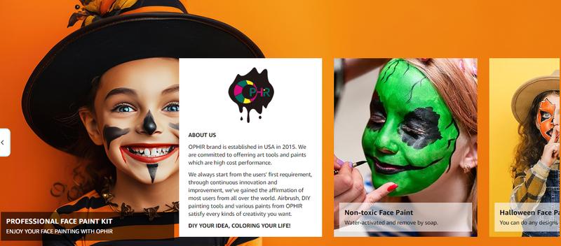 Product Introduction of OPHIR TOGUSH A4 Face Paint Practice Board, Reusable Colored Makeup Practice Template 0