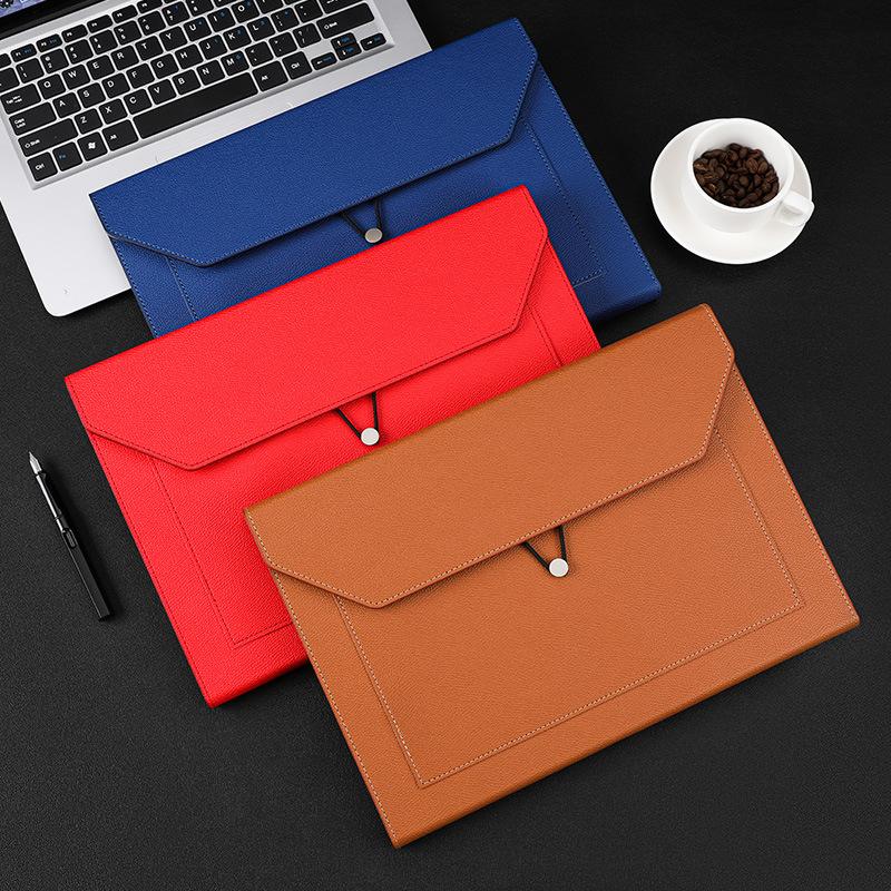 Túi Đựng Hồ Sơ Bằng Da, Phiên Bản Dày A4, Thời Trang, Dung Tích Lớn, Thích Hợp Để Đựng Tài Liệu Văn Phòng, Thích Hợp Cho Cuộc Họp Kinh Doanh, Lưu Trữ Tài Liệu, Quản Lý Lưu Trữ 1