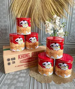 Khong Guan Biskuit Assorted Red Mini 650 gram Kaleng Promo Termurah Gratis Ongkir Hampers Lebaran Snack Cemilan Cookies Makanan Ringan Cokelat