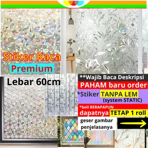 STICKER STIKER KACA HOLOGRAM SUNBLAST WALLPAPER PINTU JENDELA KACA RUMAH BUREM BURAM MINIMALIS 3D