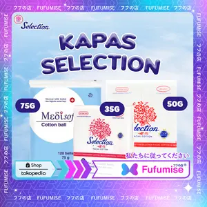 SELECTION Kapas Kecantikan Tebal, Tipis | 35g | 50g | 75g make Up Remover Micellar Water