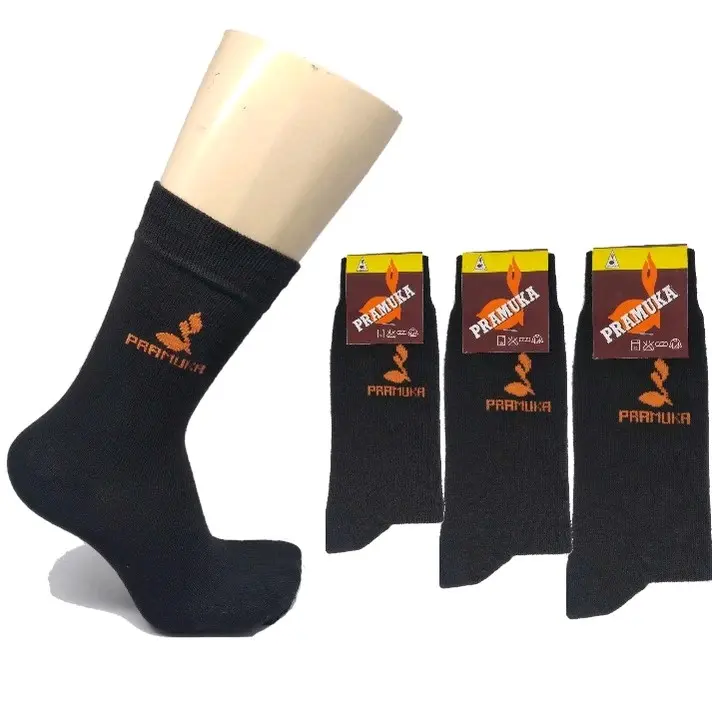 ( paket 6 pasang ) kaos kaki pramuka motif tunas kelapa sd,smp,sma Panjang