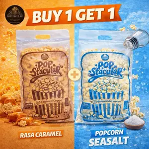 BUY 1 GET 1 - POPCORN CARAMEL 500GR+ SEASALT BUTTER 200GR