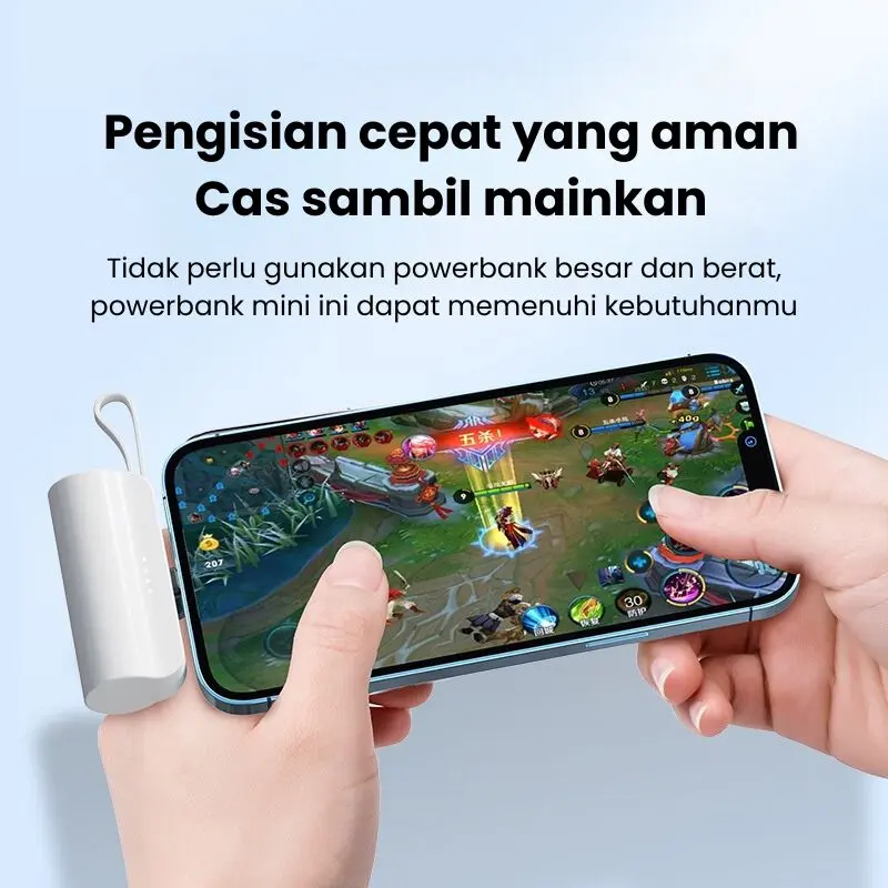 MIPOW Mini Powerbank 5000 mAh Power Bank Kapsul Type C Lightning iOS Mini Portable Pawerbank For iPhone 2