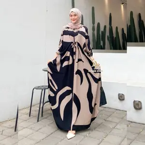 Kaftan Motif Aziza Rayon Tebal Jumbo Ld 180 cm