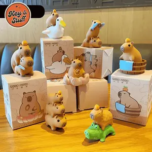 Pajangan Mobil Capybara Lucu / Hiasan Dashboard Mobil Motif Capy Viral / Pajangan Lemari Kapibara