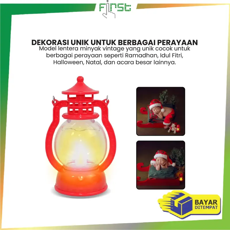 [COD] FH C1046 Lentera Lampu LED Dekorasi Minimalis Kekinian 8