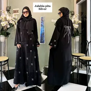 Abaya Pita Terbaru 2025 Remaja Mata Blink Pesta Kondangan Busui Mewah - Bungashop 245 Dress Muslim Dewasa Motif Gold Maxi Bordir Wanita Arab Lebaran Gamis Simple Elegant 2025