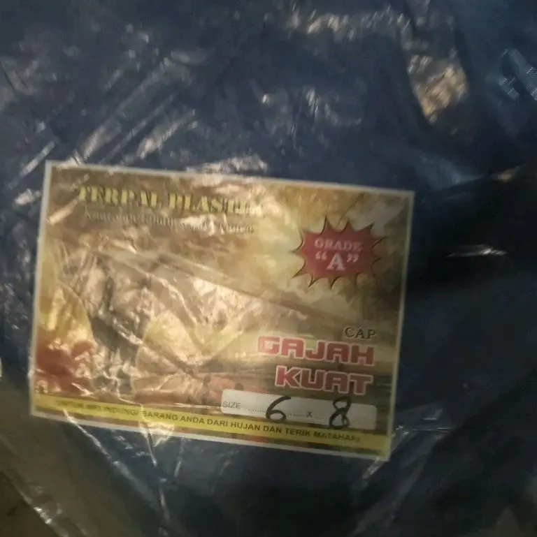 Terpal Cap Gajah A3 Grade A Kualitas Terbaik 6x8 Meter untuk Perlindungan Outdoor Terpal Kuat