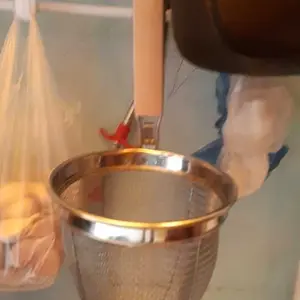 Saringan mie kocok stainless TEBAL PREMIUM / alat rebus saringan mie ayam bakmi pangsit ramen pasta