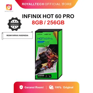 (PROMO TIKTOK) Infinix Hot 60 Pro 8/256GB - Up to 16GB Extended RAM - Helio G200 - 6.78 inch 144Hz AMOLED - 50MP - 5160 mAh - NFC - Garansi Resmi Infinix Indonesia