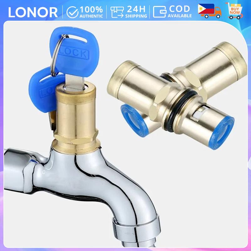 Key. Tap Portable Anti-theft Faucet Water Tap with Lock Key Switch Faucet ...