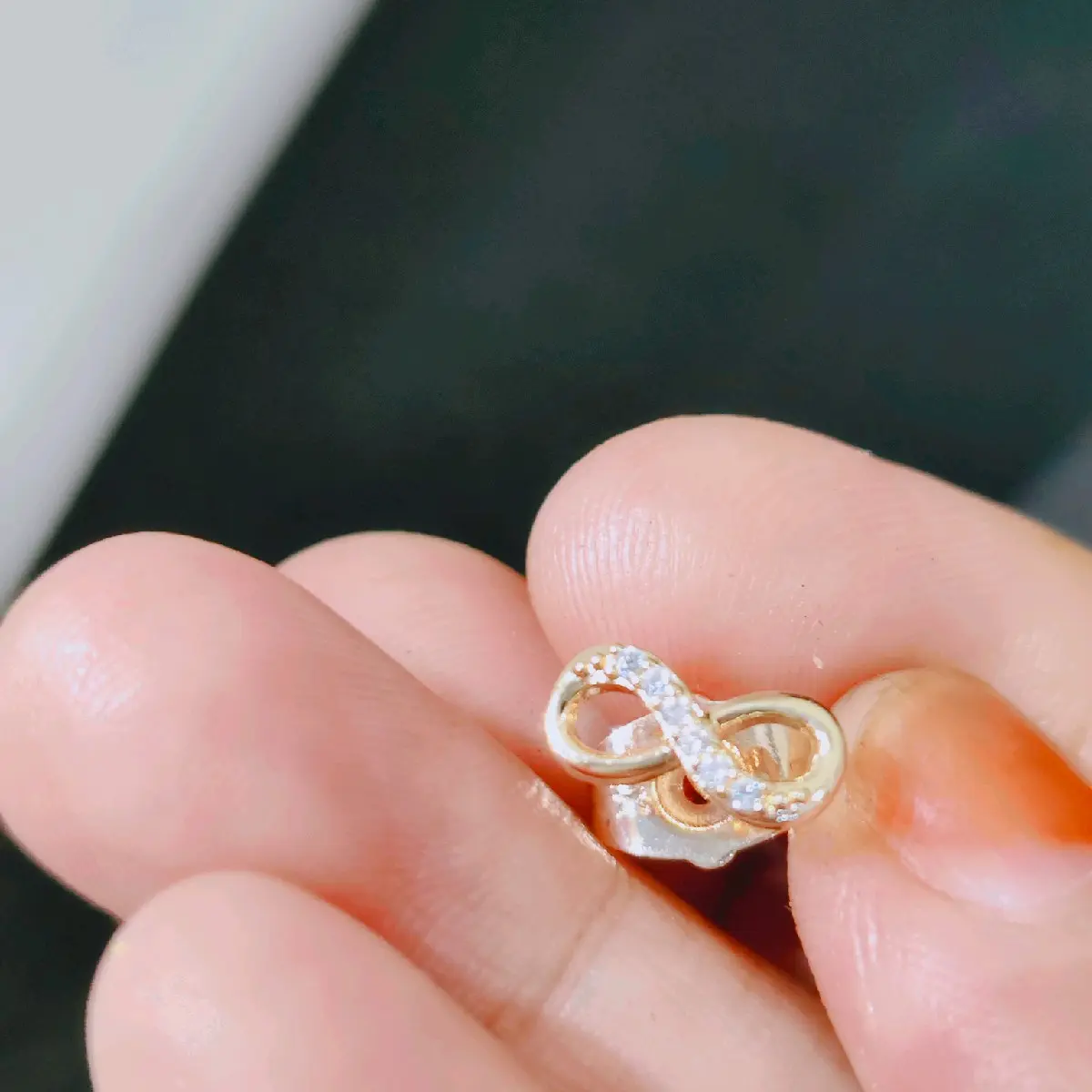 Anting Tusuk Warna Rosegold Titanium Asli Bahan awet - Rings korea