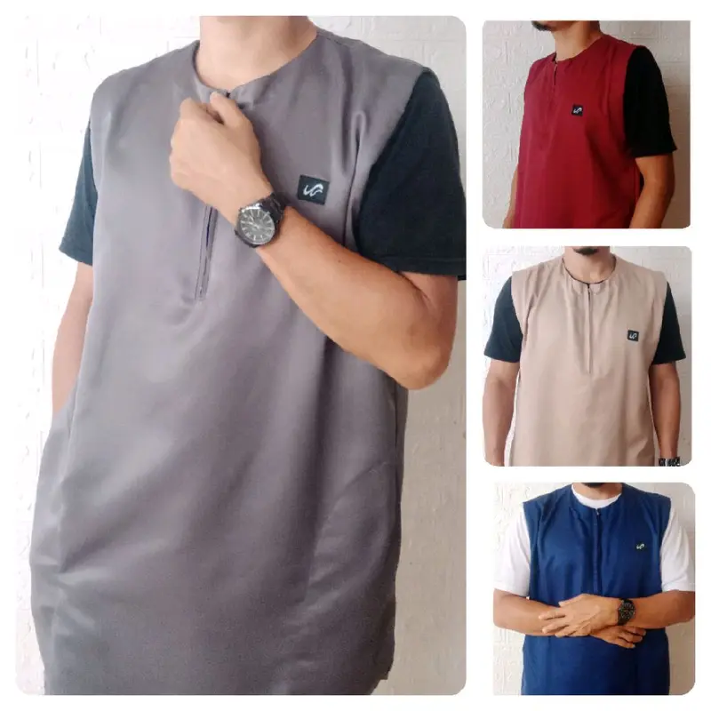 ROSAL / ROMPI SHOLAT / ROMPI PRIA MUSLIM / ROMPI PRIA DEWASA - bahan katun toyobo, warna : hitam, krem, milo, navy, abu tua dll.. 1