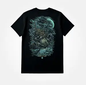 (COD)ORARlE T-Shirt Fallen Seraph HitamReguler Fit Cotton Combed 24s Reaktif 185 gsmSablon Discharge Kaos Pria Keren Nyaman dan Elegan For aldults & KIDS Pria Wanita Dewasa Reguler Fit kata skena boxy outfit tahun baru Baju Star Face
