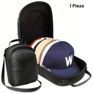 Estuche portador de gorra de cáscara dura duradera, 1 cuenta Anti-aplastamiento impermeable antipolvo Mango de almacenamiento de gorra de béisbol con para viajes y uso doméstico
