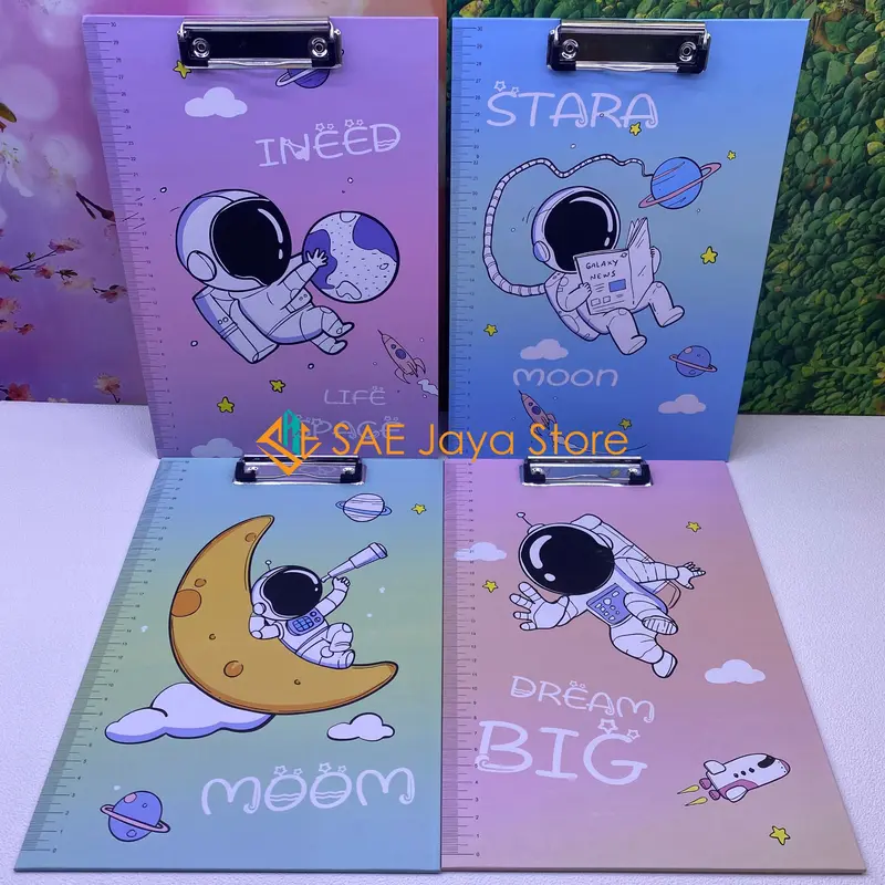 PAPAN DADA ALAS UJIAN MOTIF LOTSO SANRIO STITCH DAN RABBIT UKURAN A4 / PAPAN JALAN / PAPAN UJIAN 6