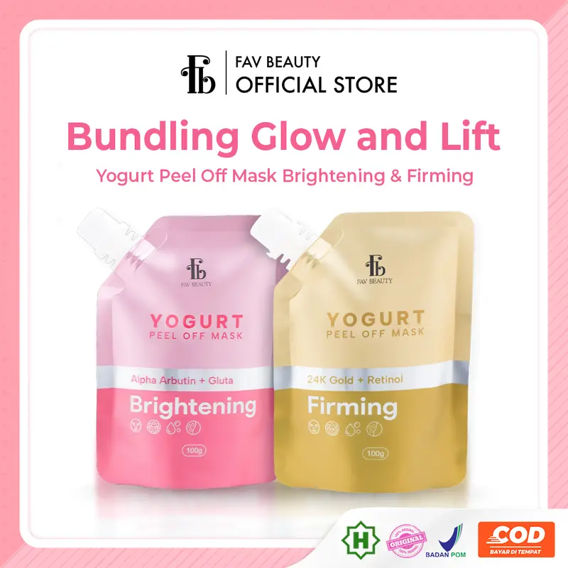 [Ready Stock] [Get Free Gift] FAV Beauty Paket 2pcs Yogurt Peel Off Mask Acne Care Brightening Skin Barrier Firming | Masker Kelupas Kulit Wajah Berjerwat Kering Penuaan Dini Perawatan Skin Barrier Melembabkan Melembutkan Mencerahkan | Halal | BPOM | COD 5