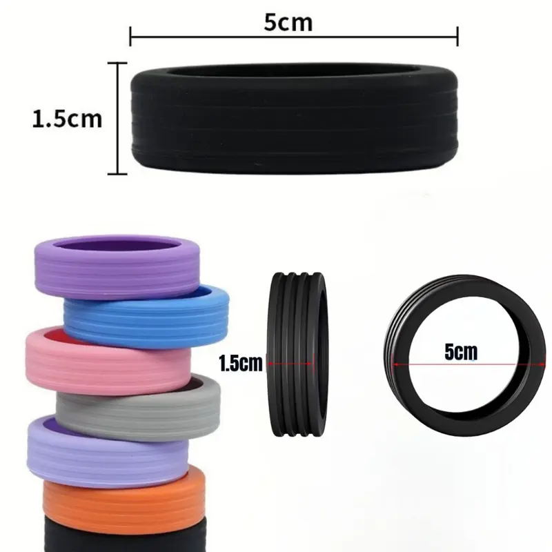 TSA (COD) 8Pcs Pelindung Roda Koper Silikon Cover Roda Koper Protector Ring Karet Pengganti Roda Koper (BELI LOKALLL) 4