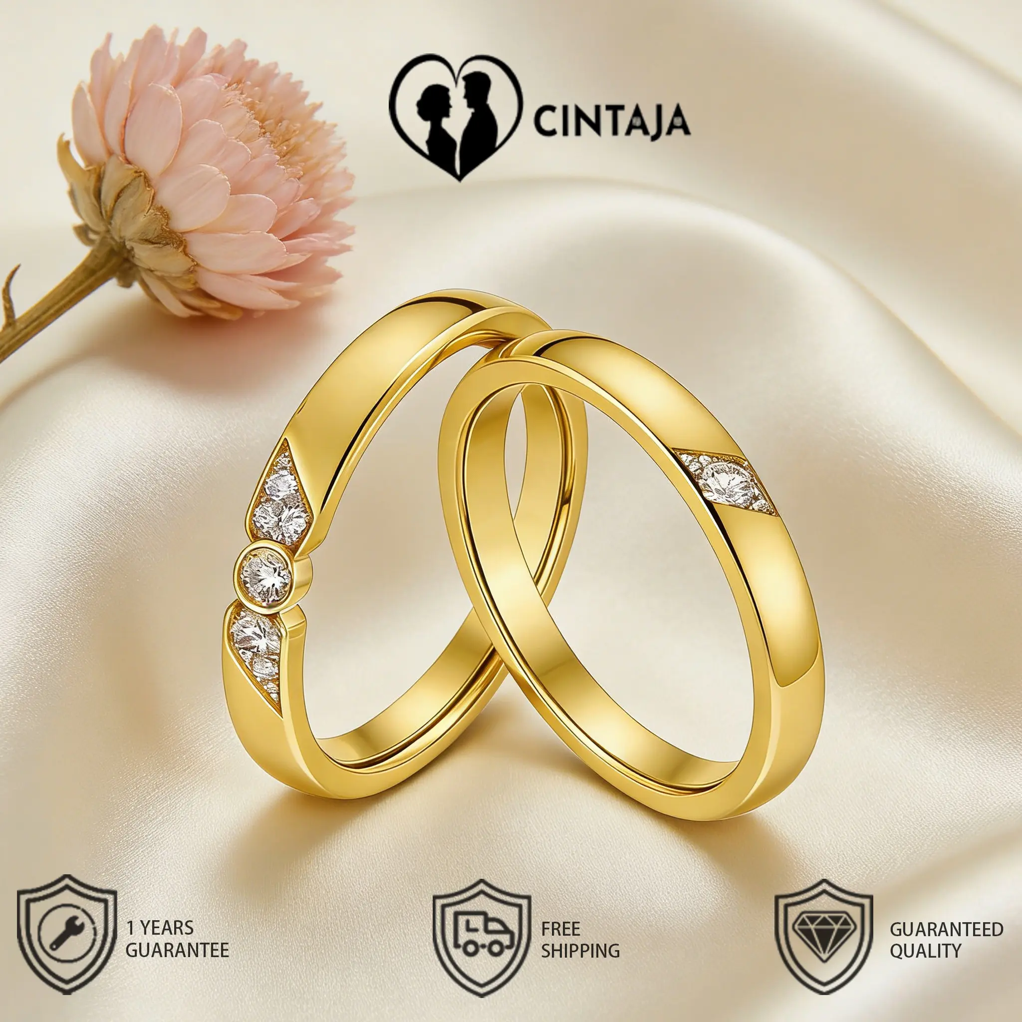 cincin zircont cincin couple cincin antikarat cincin titanium antikarat Cincin Wanita Model Batu Permata Kecil Putih kotak box buat kado Cintaja dapat disesuaikan antipudar dan antikarat COD 332