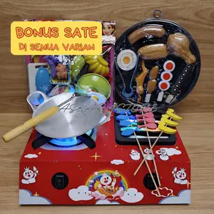 Mainan anak Kompor LED mainan / Bisa Dicas / bisa nyala / Cowok Cewek Game