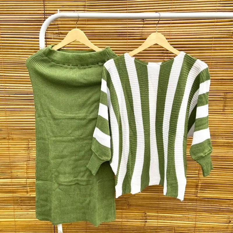 Alesha - STELAN RAJUT BATWING / RAJUT KELALAWAR SALUR PANJANG TEBAL 3
