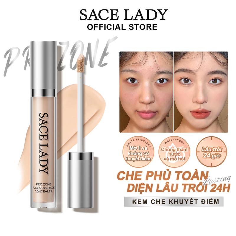 COD Kem Che Khuyết Điểm SACE LADY Che Phủ Toàn Bộ PRO ZONE24HR Lâu Trôi Không Thấm Nước 5g